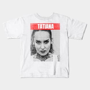 Tatiana urban bw Kids T-Shirt